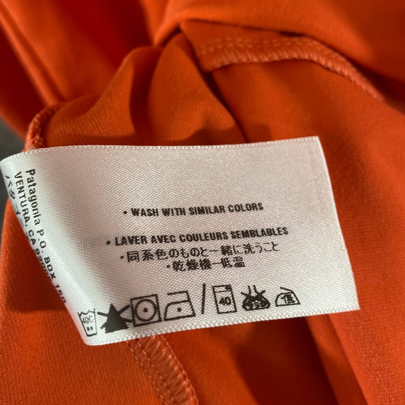Patagonia Halter Dress Small Orange Nylon Morning Glory A-Line - Picture 6 of 11